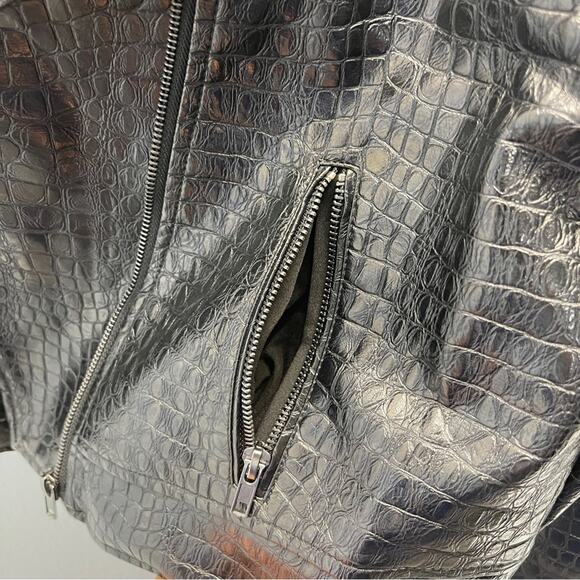 Modcloth Crocodile Rock Moto Jacket - Picture 4 of 14